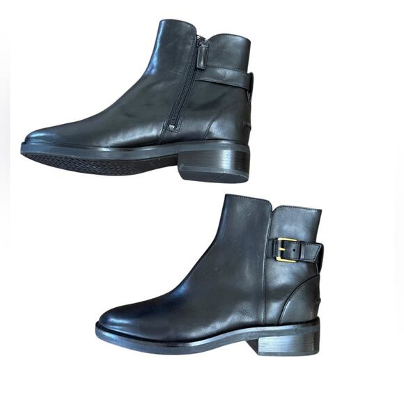 NWOT Cole Haan Hampshire Buckle Black Booties – Sz 9B - Picture 8 of 9